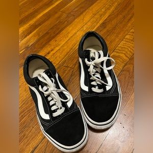 Black old school vans unisex